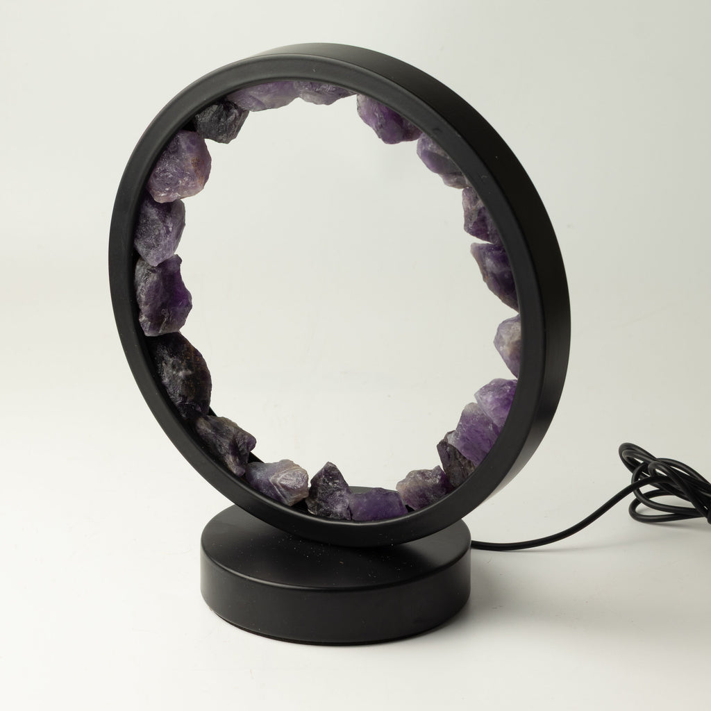 Gemstone Halo Lamp - Zen Spirit  - Amethyst