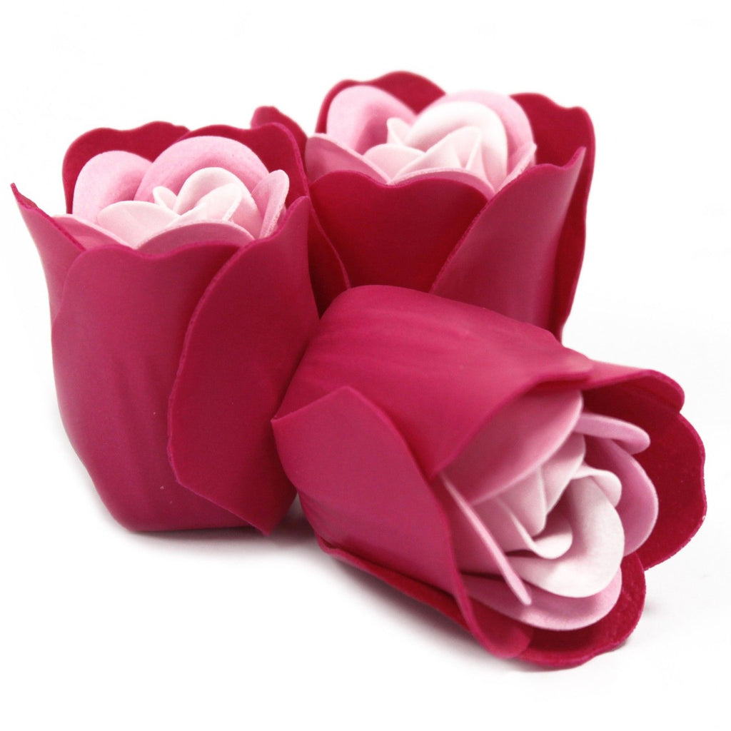 Set of 3 Soap Flower Heart Box