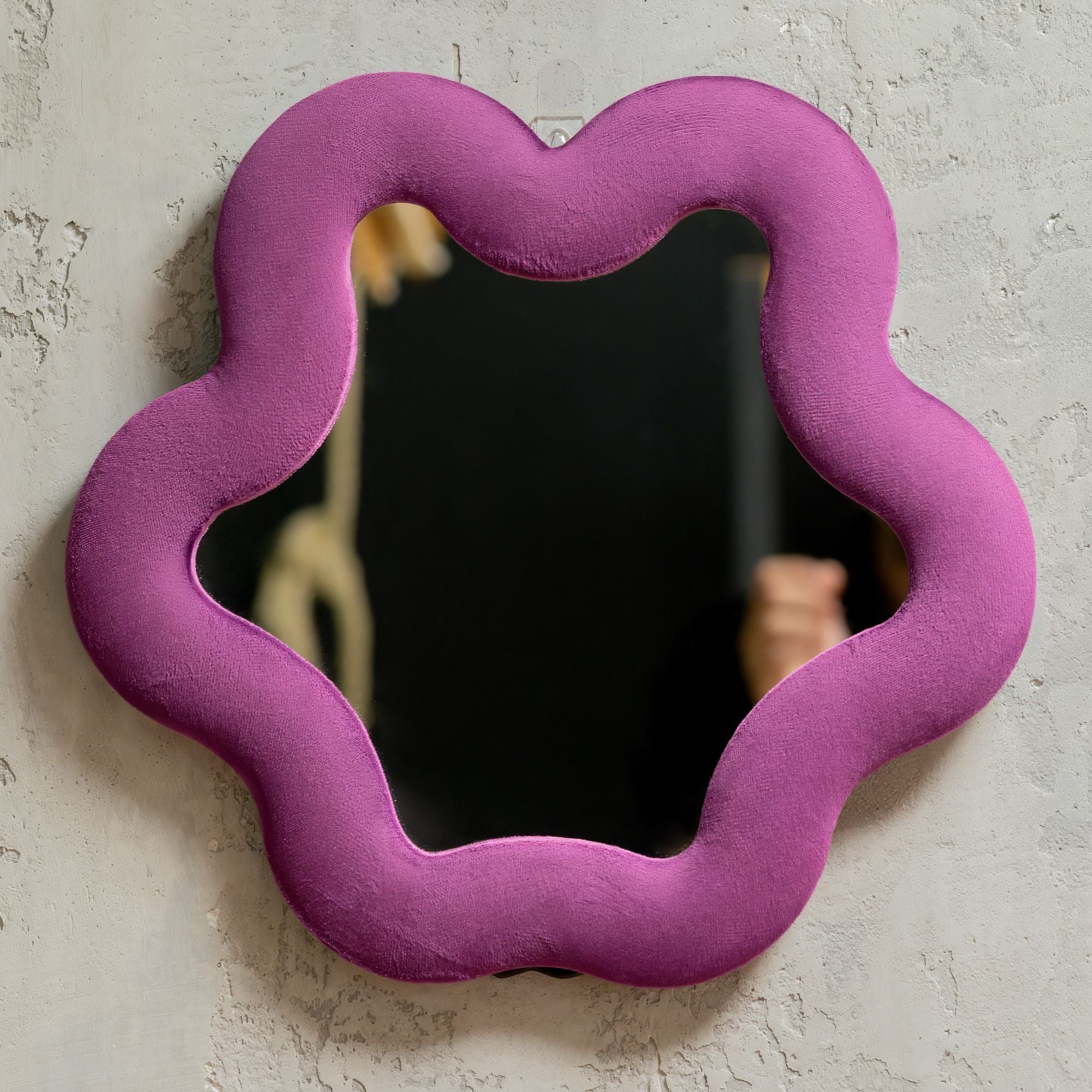 Soft Squiggly Mirror – Star – Mauve (33x31x2.3cm)