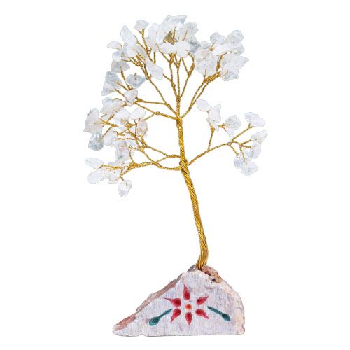Rock Crystal - 80 Stone Gemstone Tree