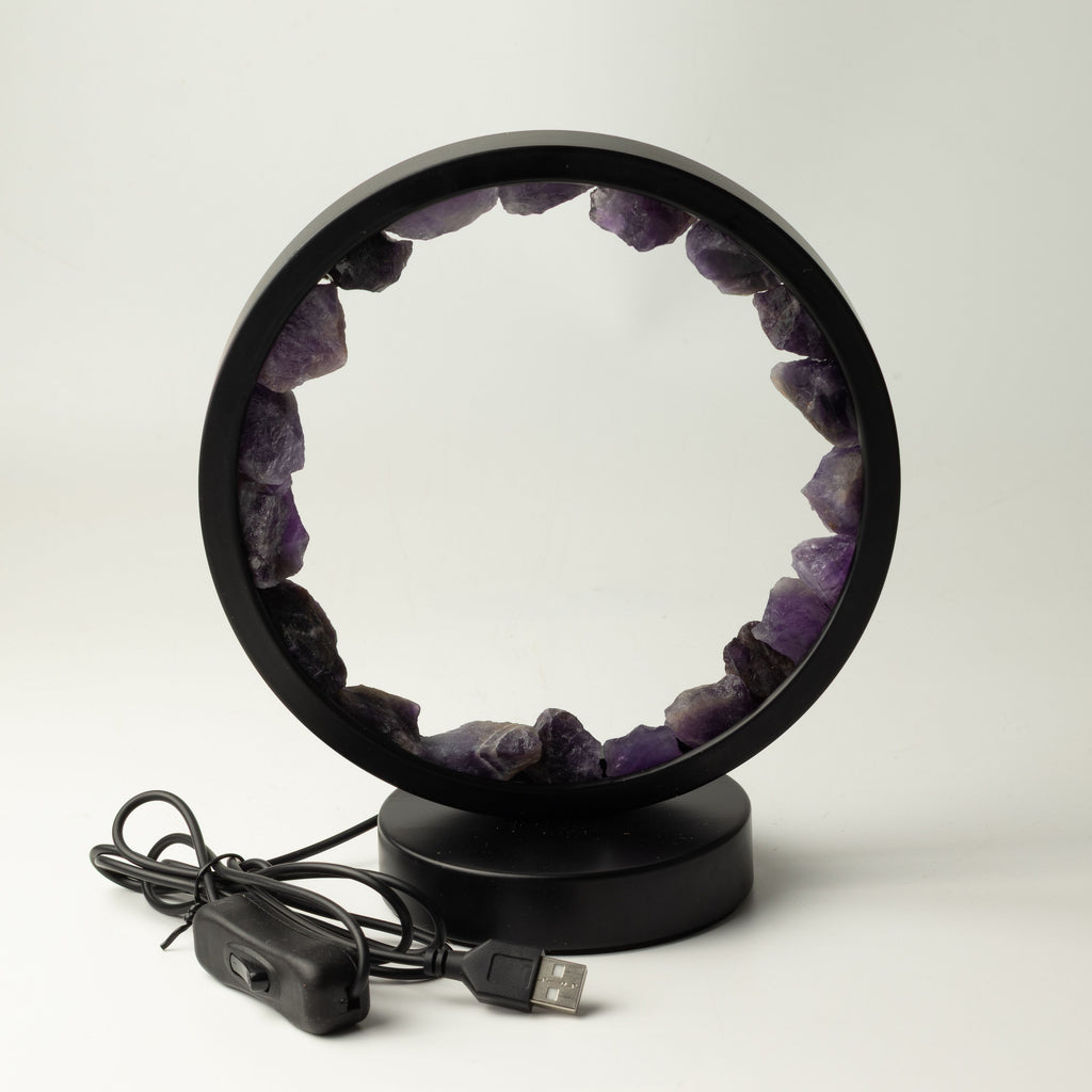 Gemstone Halo Lamp - Zen Spirit  - Amethyst