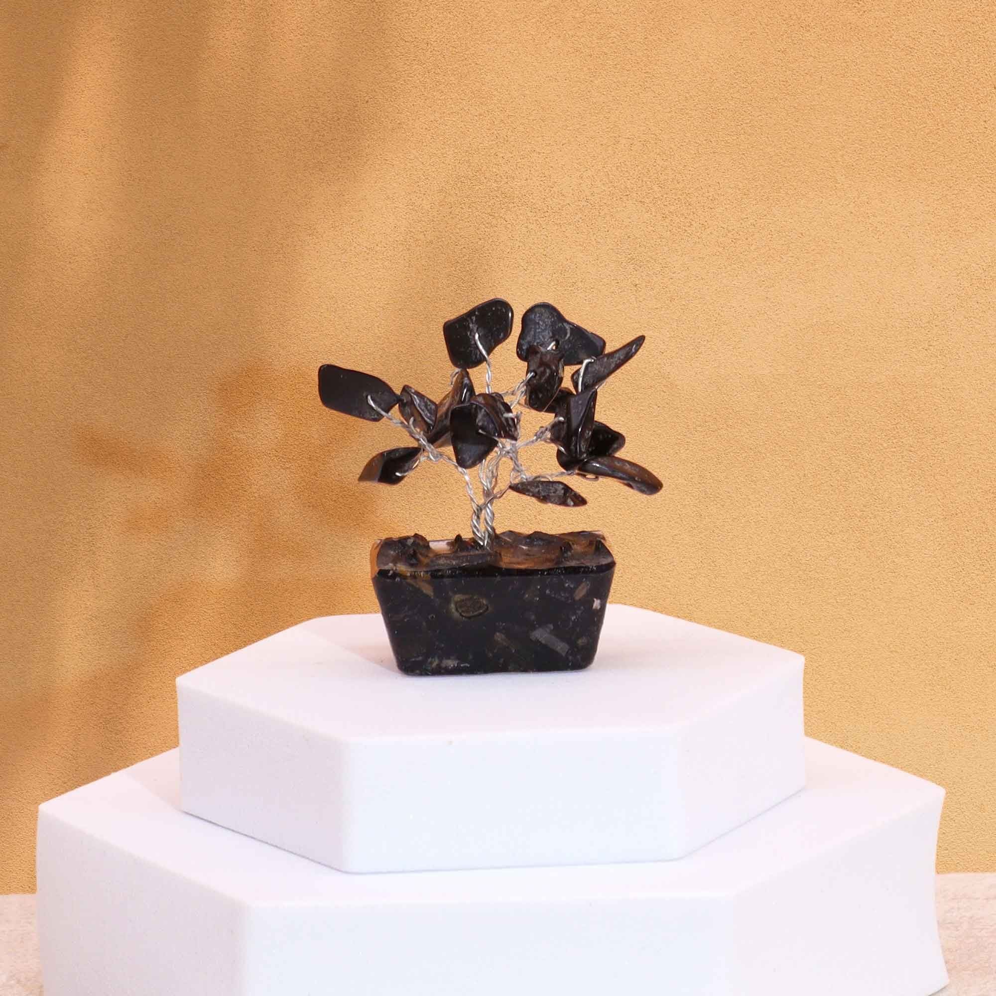 Mini Gemstone Tree On Orgonite Base Crystal Tree UK | 15 Stone Gemstone Tree decorative crystal gemstone tree