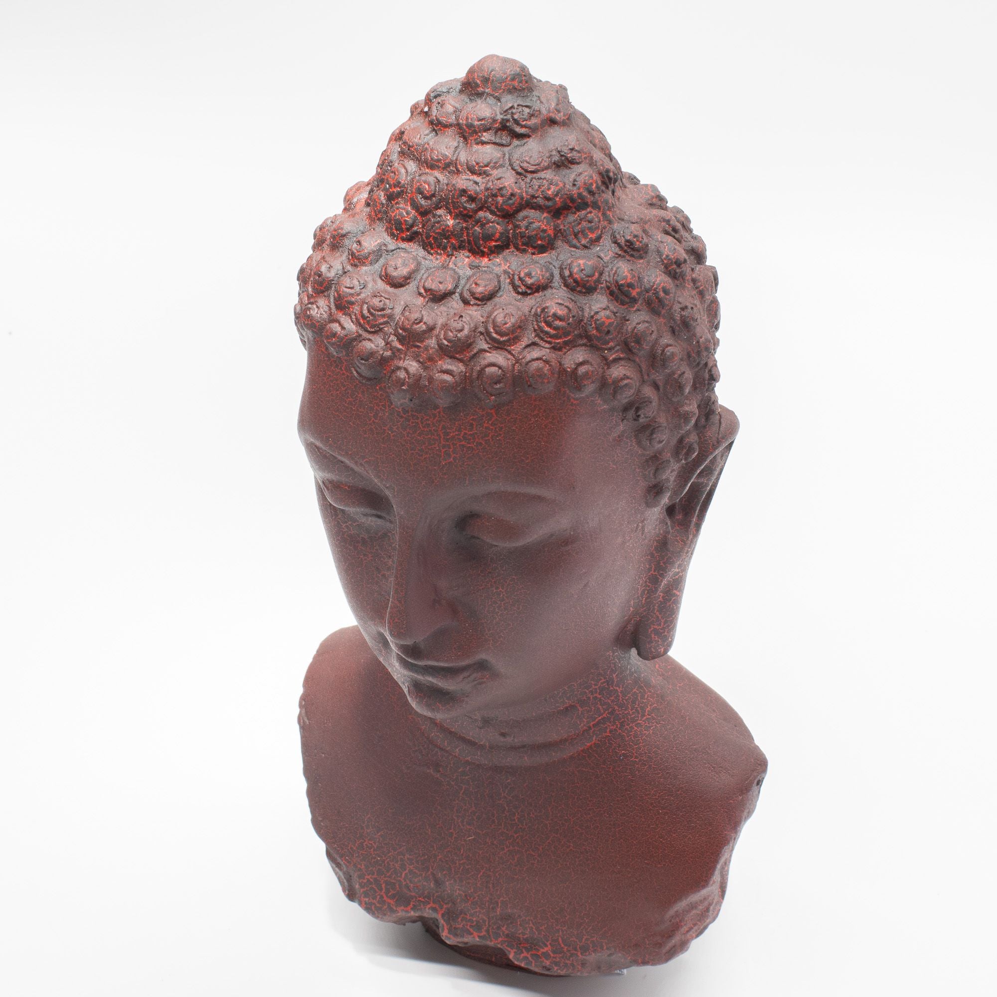Buddha Bust Lamp Molten Lava - Oval stand