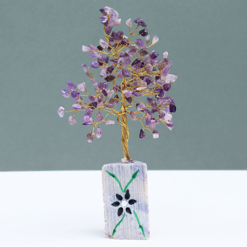 Amethyst - 160 Stone Gemstone Tree