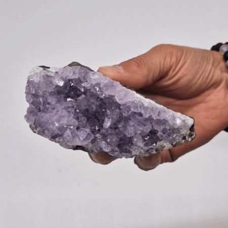 Medium Natural High Grade Amethyst Standing Cluster (approx 350 - 450gms 7.5 - 10cm)