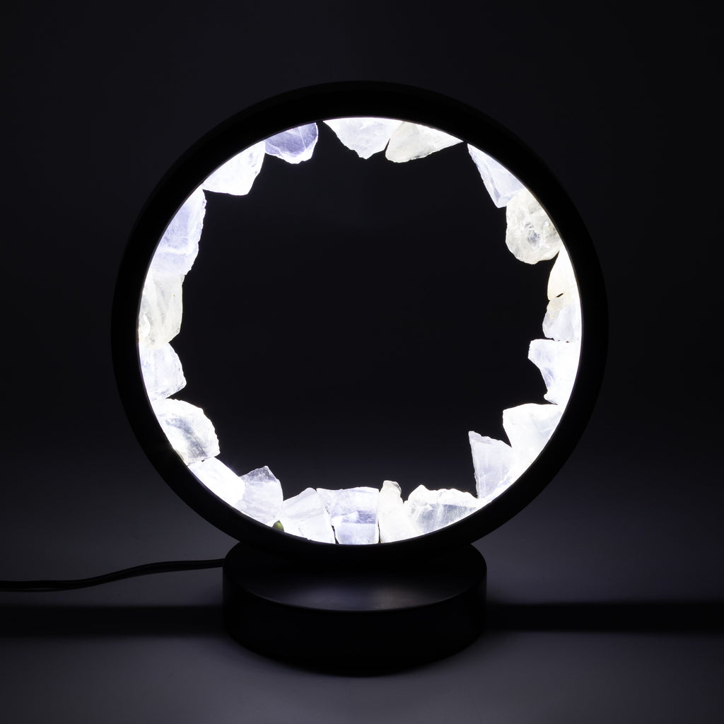 Gemstone Halo Lamp - Zen Mind - Clear Quartz