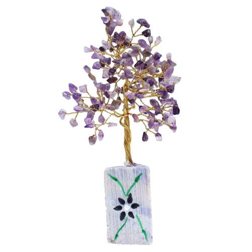 Amethyst Crystal Tree UK | 160 Stone Gemstone Tree decorative crystal gemstone tree