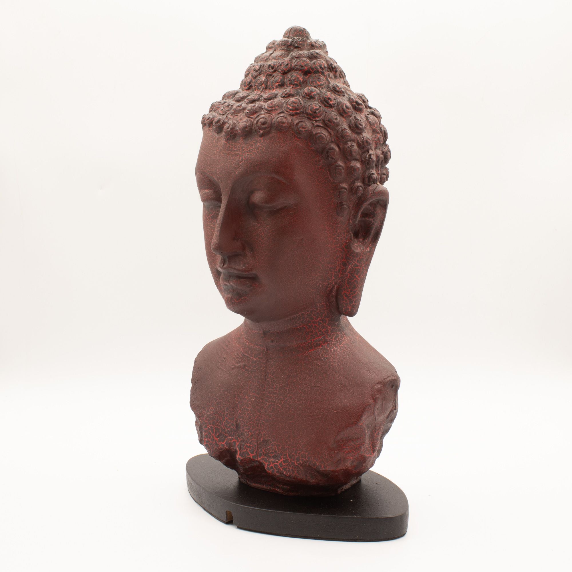 Buddha Bust Lamp Molten Lava - Oval stand