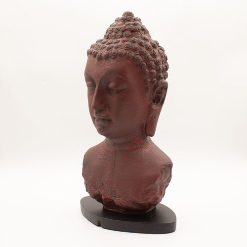 Buddha Bust Lamp Molten Lava - Oval stand