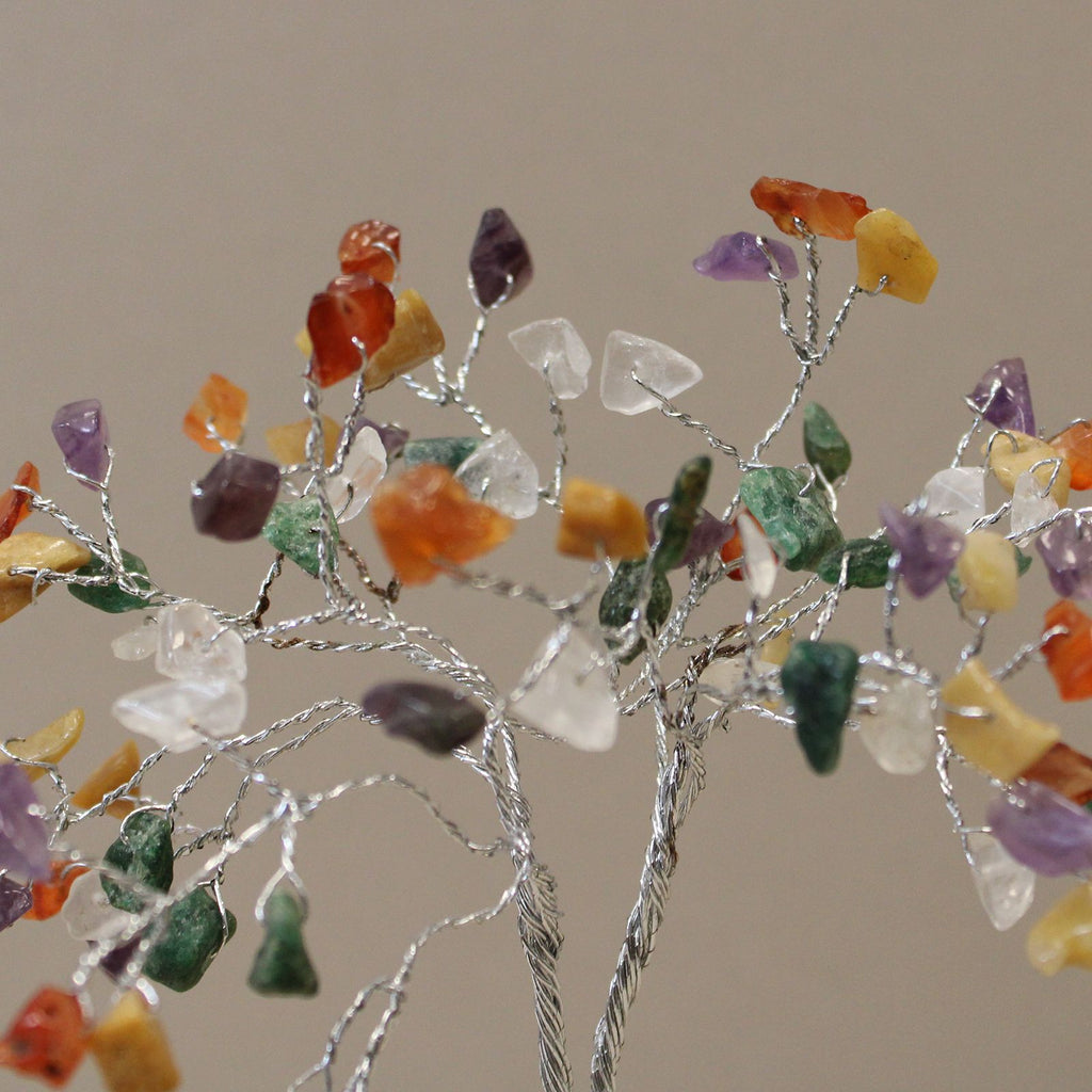 Gemstone Tree with Organite Base Crystal Tree UK | 80 Stone Gemstone Tree decorative crystal gemstone tree