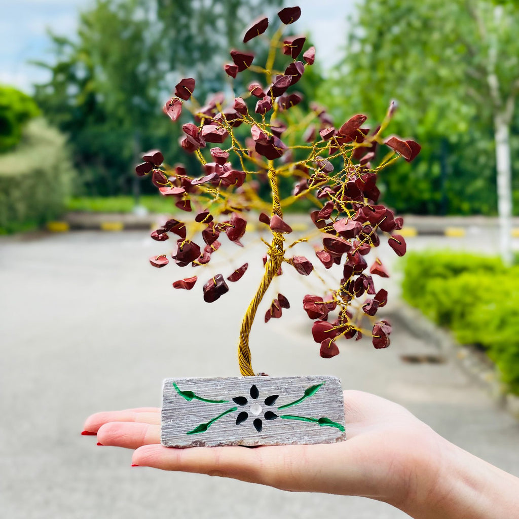 Red Jasper - 160 Stone Gemstone Tree