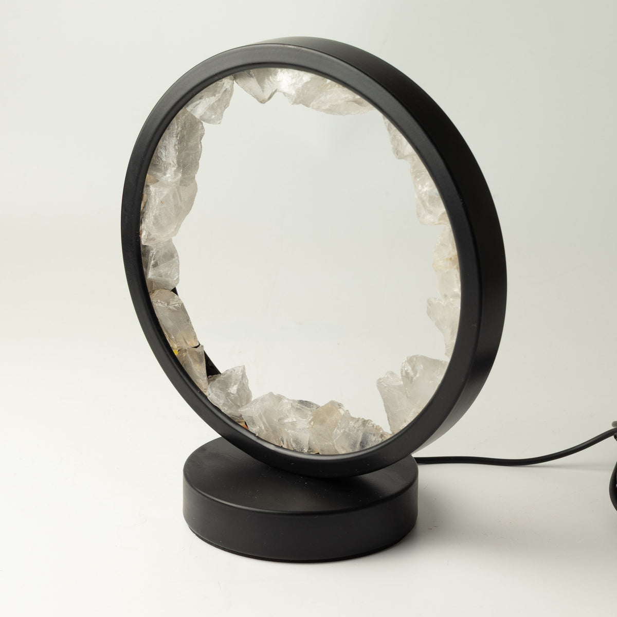 Gemstone Halo Lamp - Zen Mind - Clear Quartz