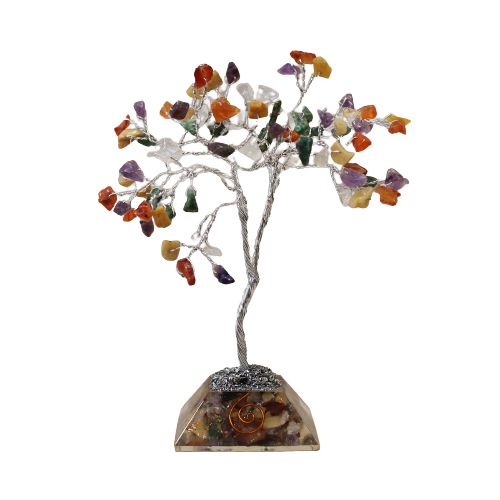 Gemstone Tree with Organite Base - 80 Stone - Multi Gemstone