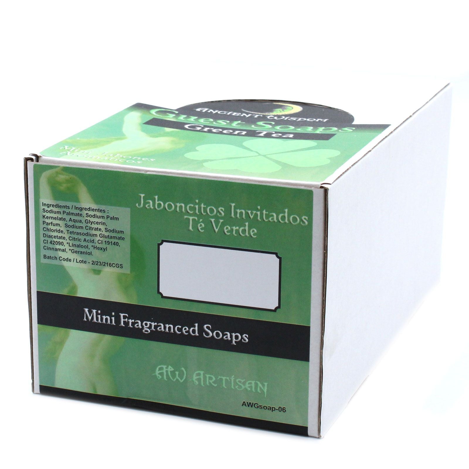 Heart Guest Soap - Green Tea (Pack of 10)