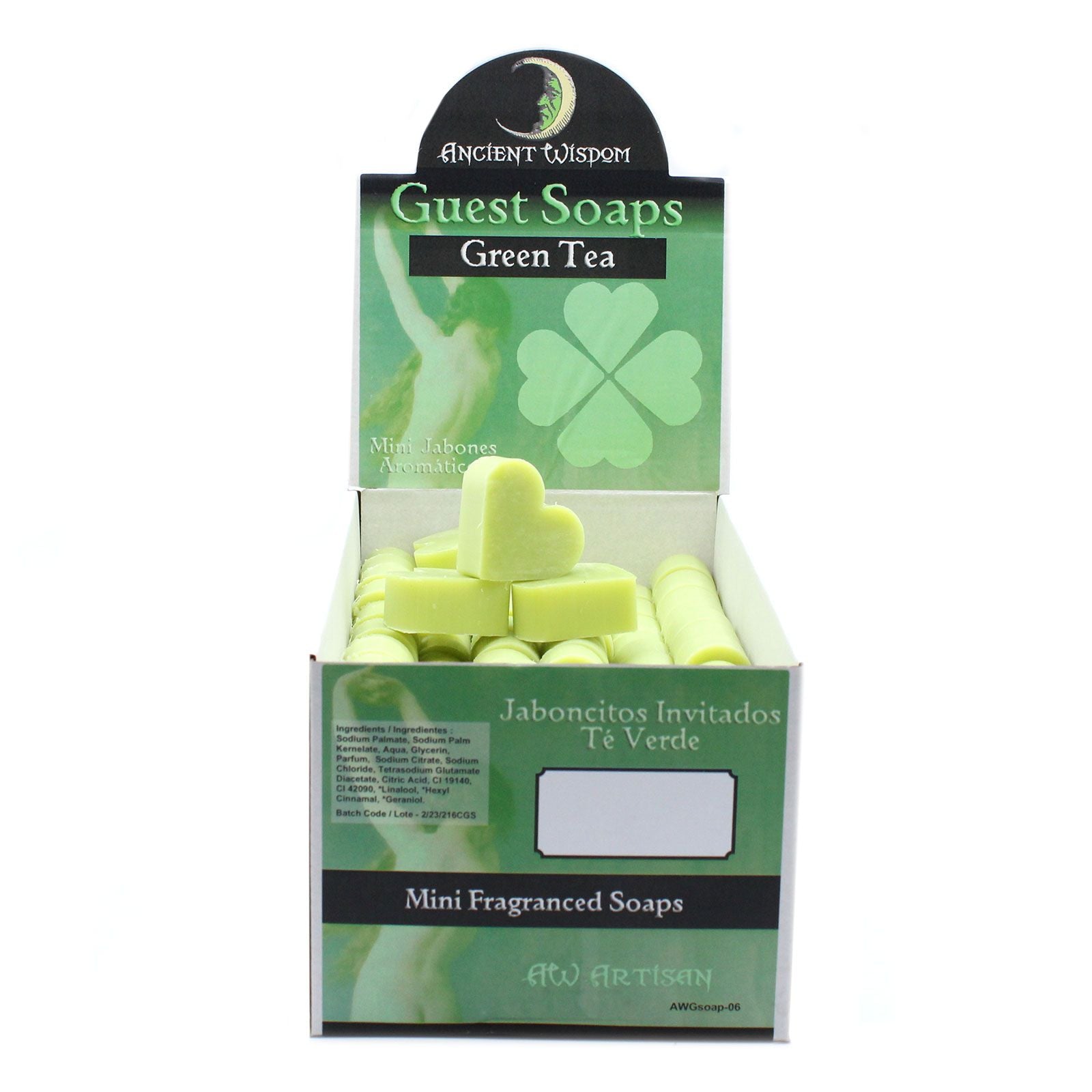 Heart Guest Soap - Green Tea (Pack of 10)