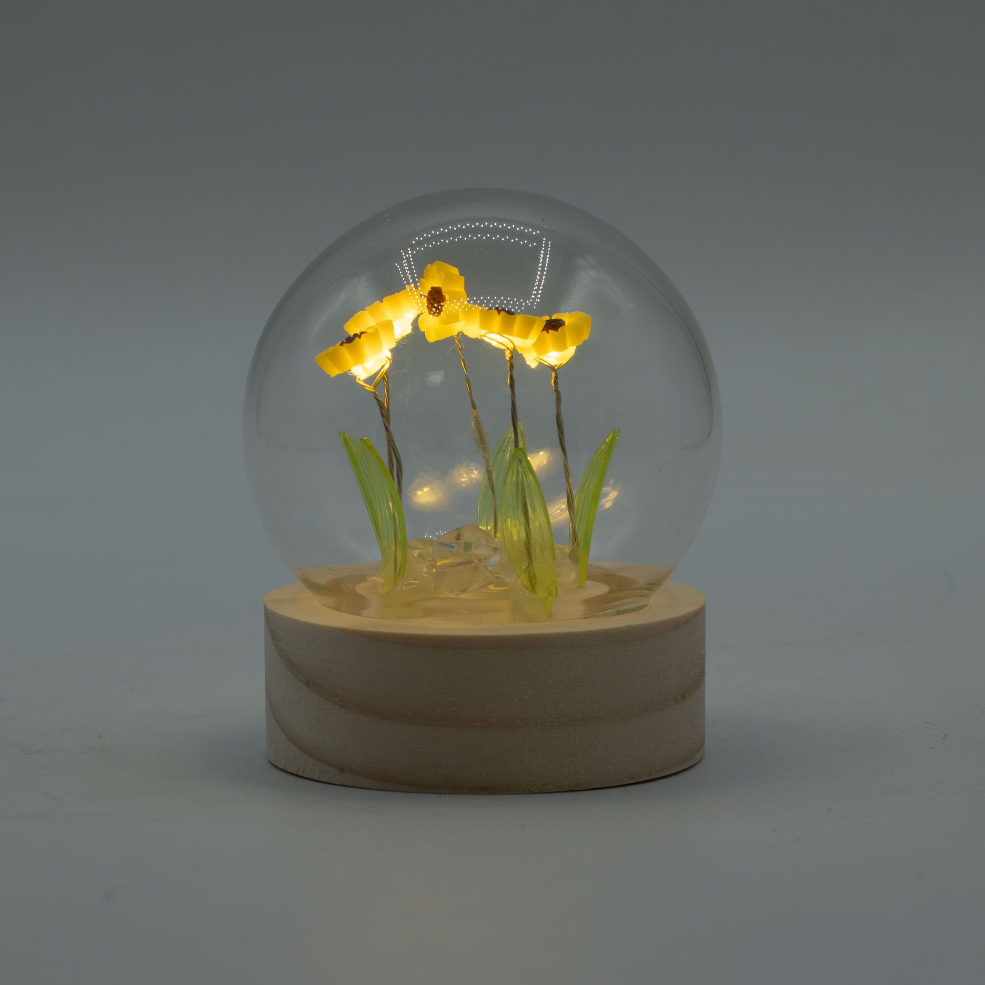 Floral Glow Garden Dome Crystal Tree UK | 5 Stone Gemstone Tree decorative crystal gemstone tree