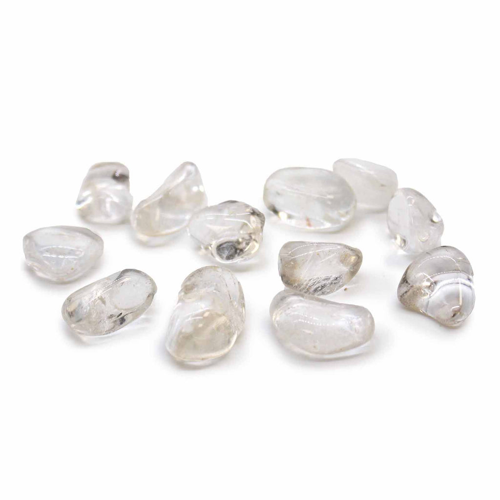 Medium Tumble Stone - Rock Crystal - Ice Quartz