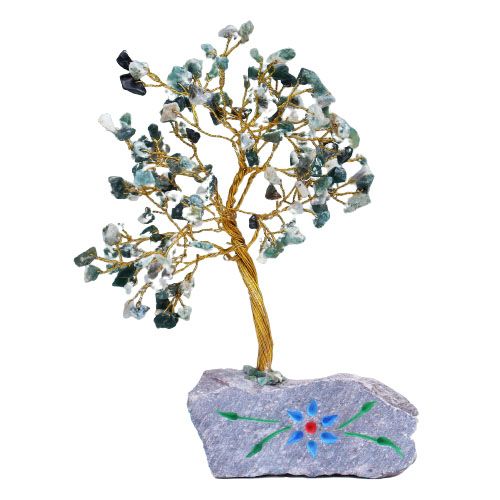 Moss Agate - 160 Stone Gemstone Tree