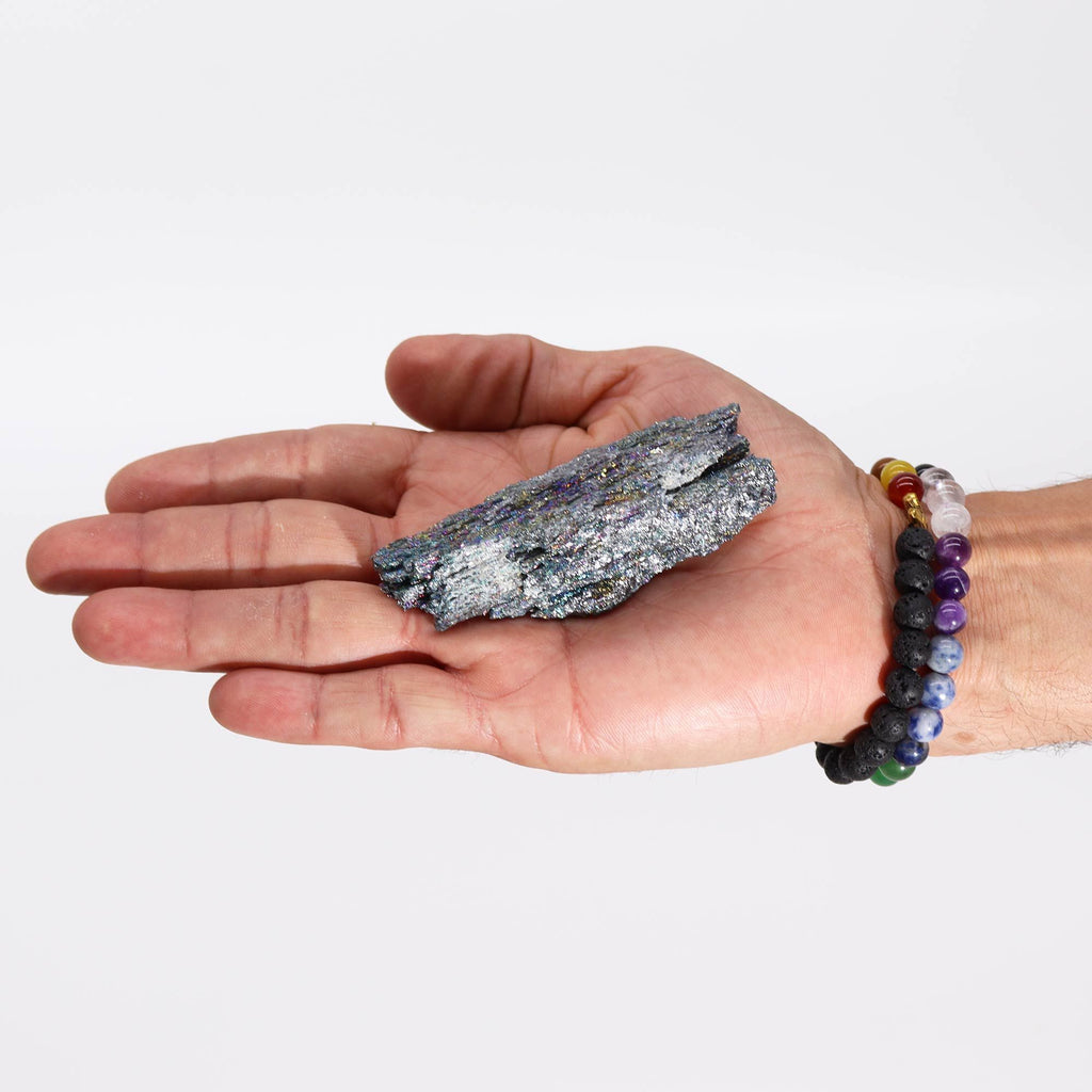Enhanced Natural Titanium - Seven Colour Chakra Stone (approx 40 - 80gm 7 - 10cm)