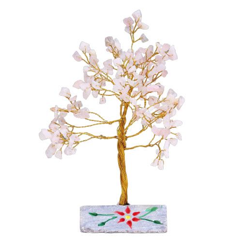 Rose Quartz - 160 Stone Gemstone Tree