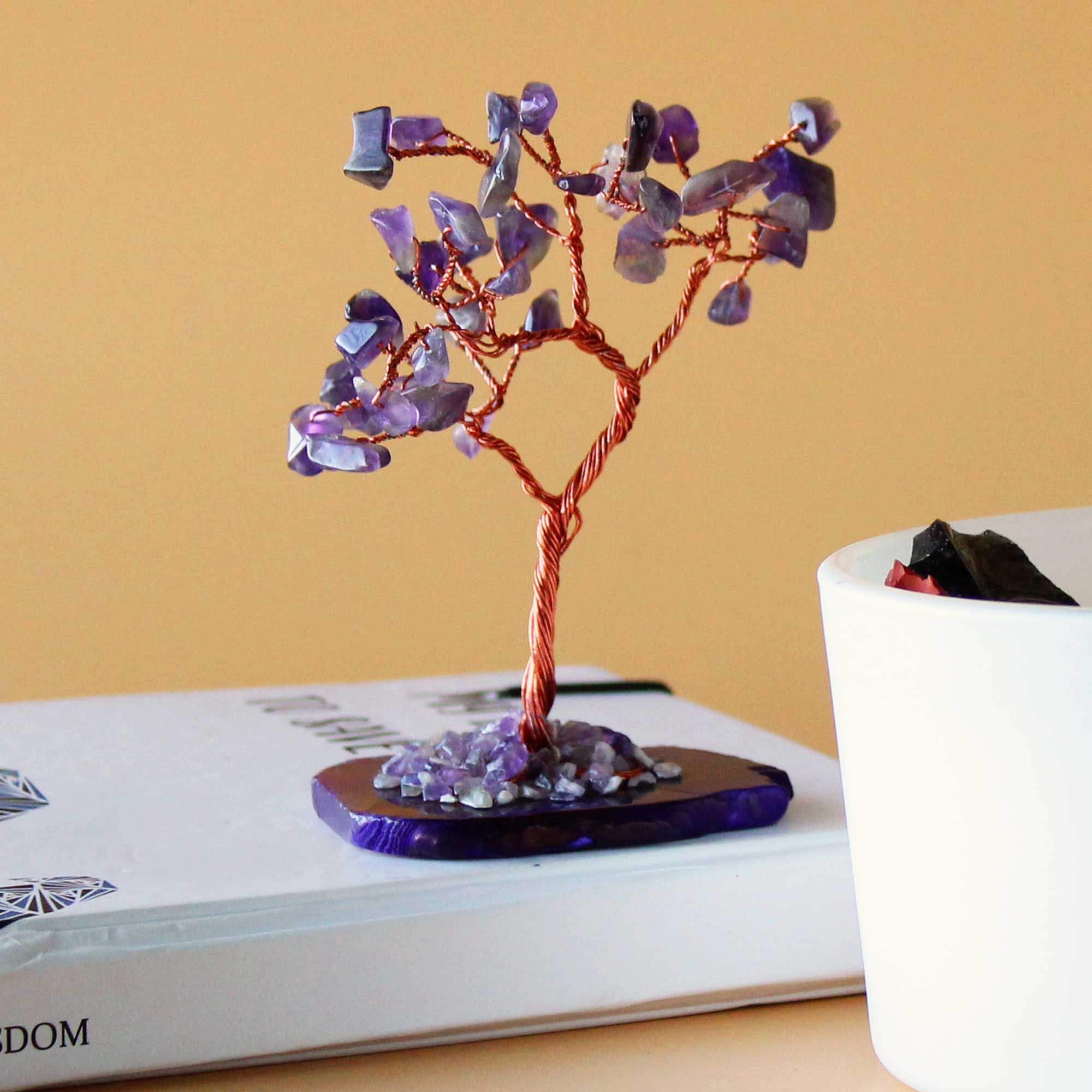 Gemstone Tree Crystal Tree UK | 35 Stone Gemstone Tree decorative crystal gemstone tree