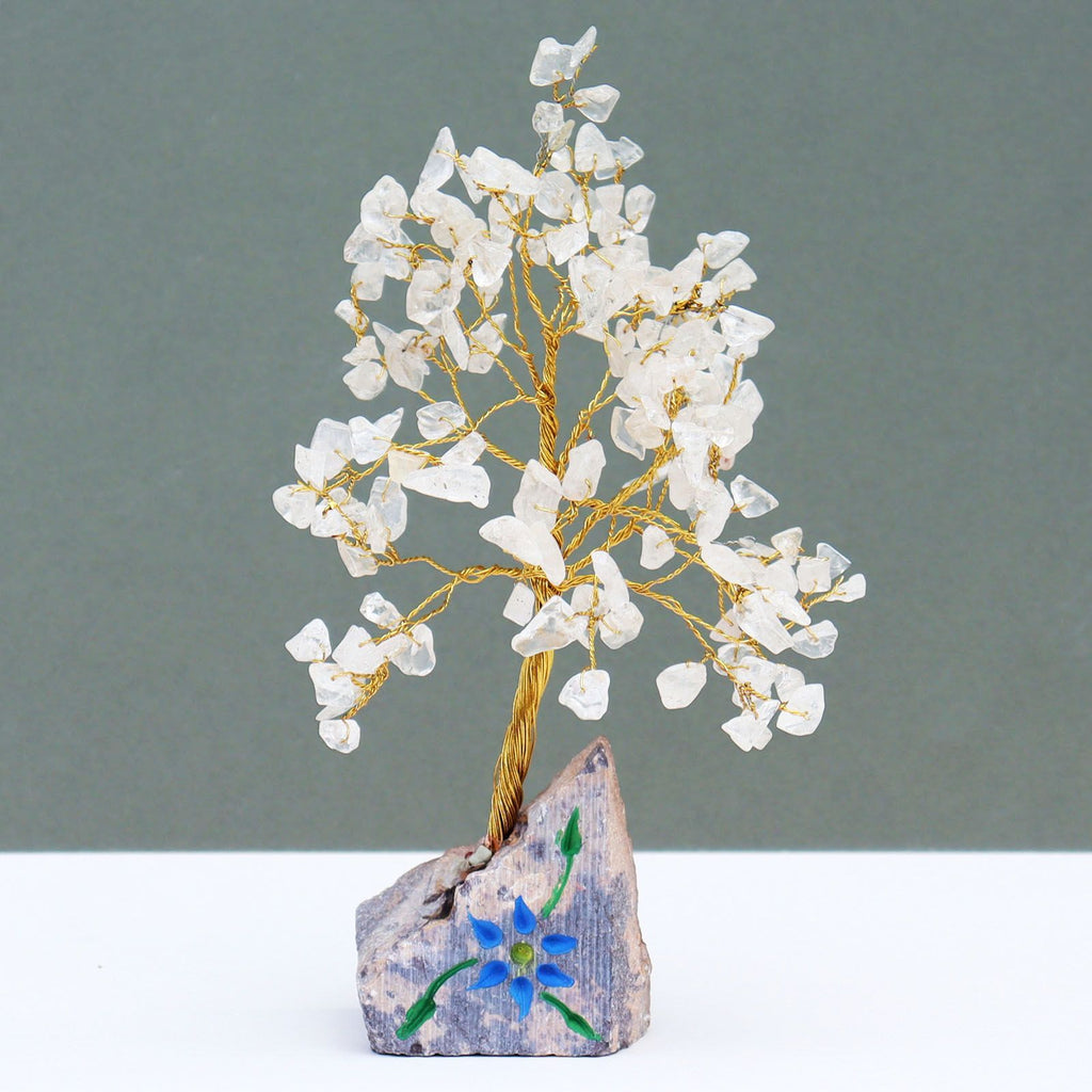 Rock Crystal Crystal Tree UK | 160 Stone Gemstone Tree decorative crystal gemstone tree