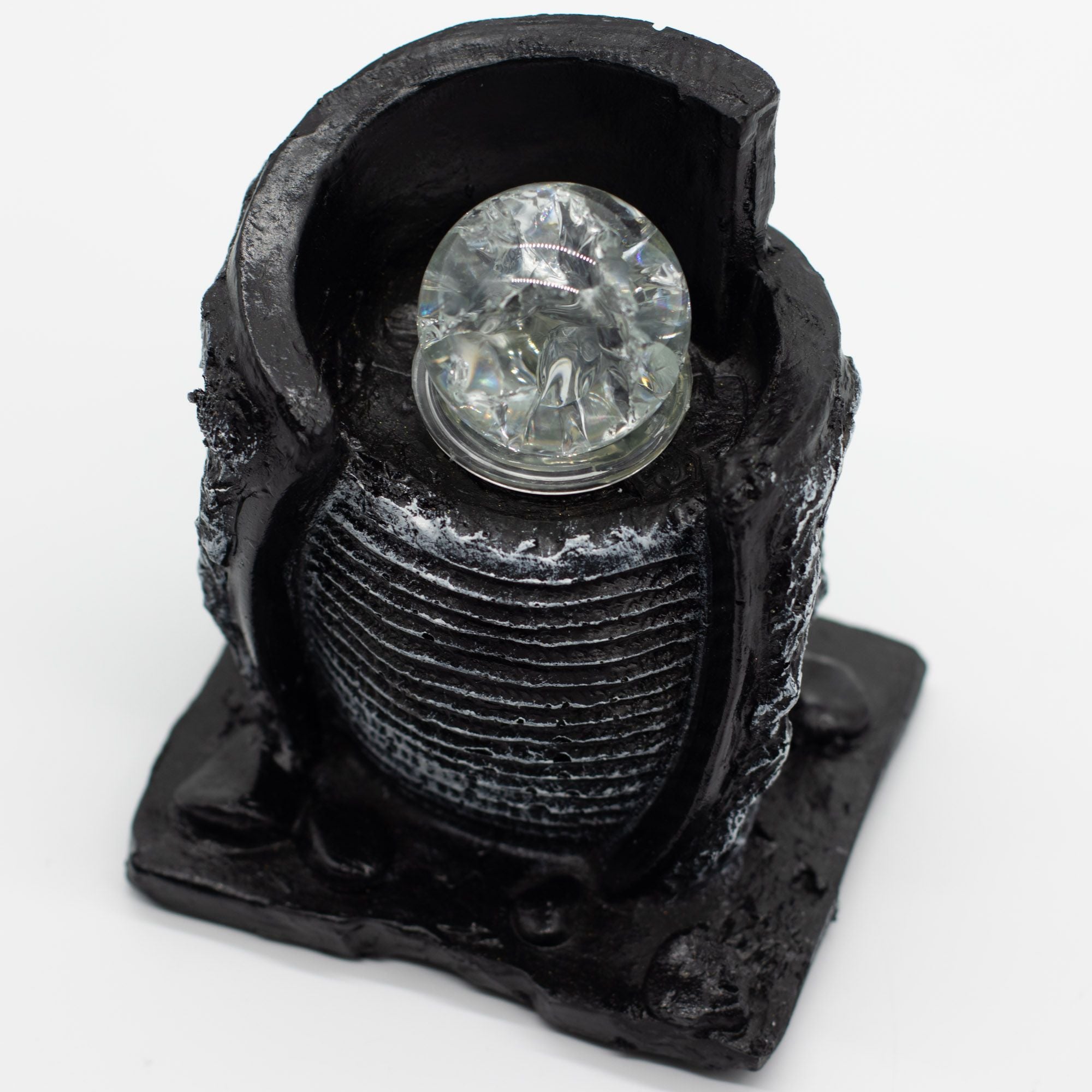 Tabletop Water Feature - 15x13x20cm - Water Pot & Crystal Ball