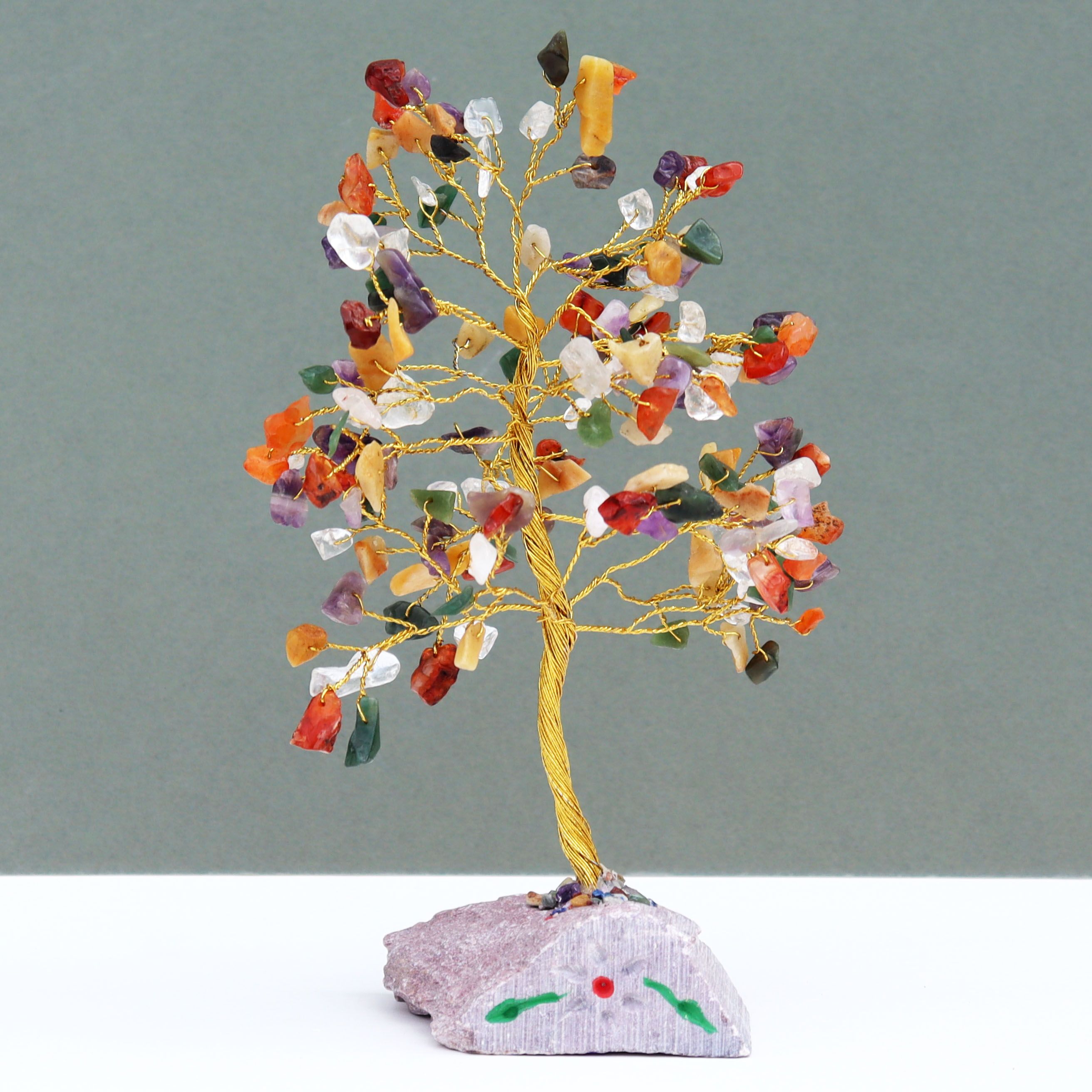 Multi Crystal Tree UK | 160 Stone Gemstone Tree decorative crystal gemstone tree