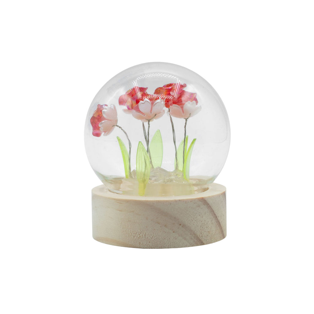 Floral Glow Garden Dome - Red Roses