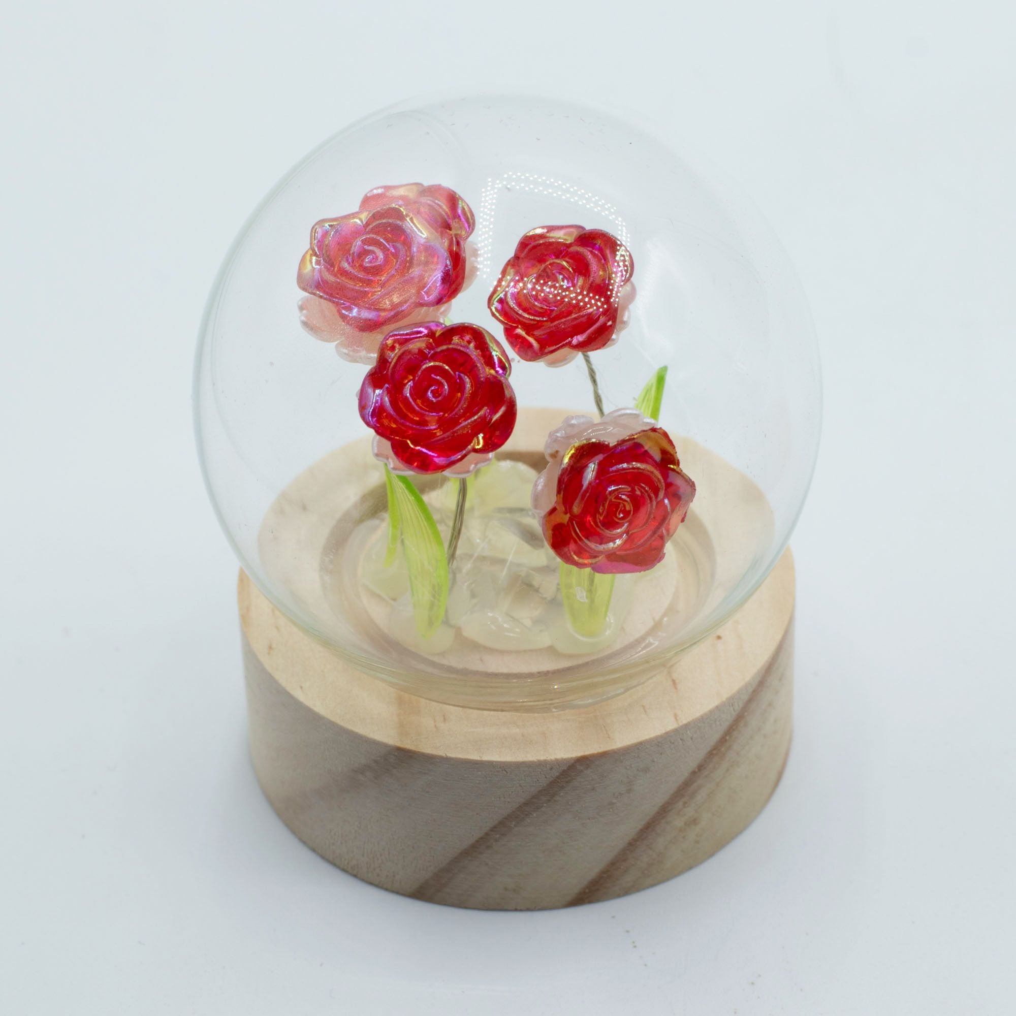 Floral Glow Garden Dome Crystal Tree UK | 5 Stone Gemstone Tree decorative crystal gemstone tree