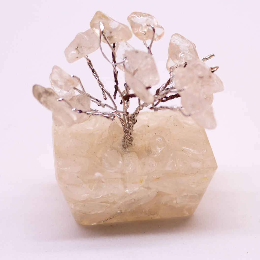 Mini Gemstone Tree On Orgonite Base Crystal Tree UK | 15 Stone Gemstone Tree decorative crystal gemstone tree